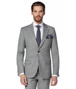 Garnitur szary wełniany (51% wełna)
